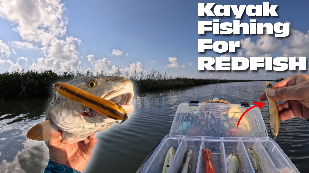 Kayak Fishing For Redfish: Topwater Blowups! (Corpus Christi, TX)