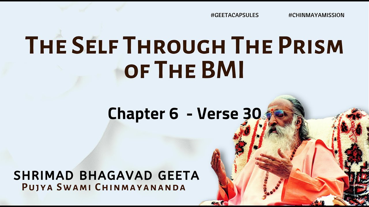 Bhagavad Geeta  - The Self Through The Prism of The BMI - (Chapter 6 Verse 30) | #GeetaCapsules