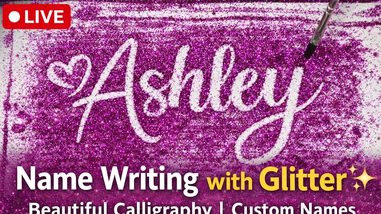 LIVE Name Writing for Subscribers | Calligraphy Name Art 🎭