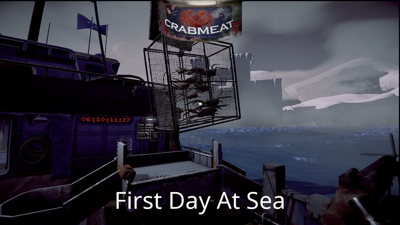 Крабовое мясо — Первый день в море (Часть 1)
