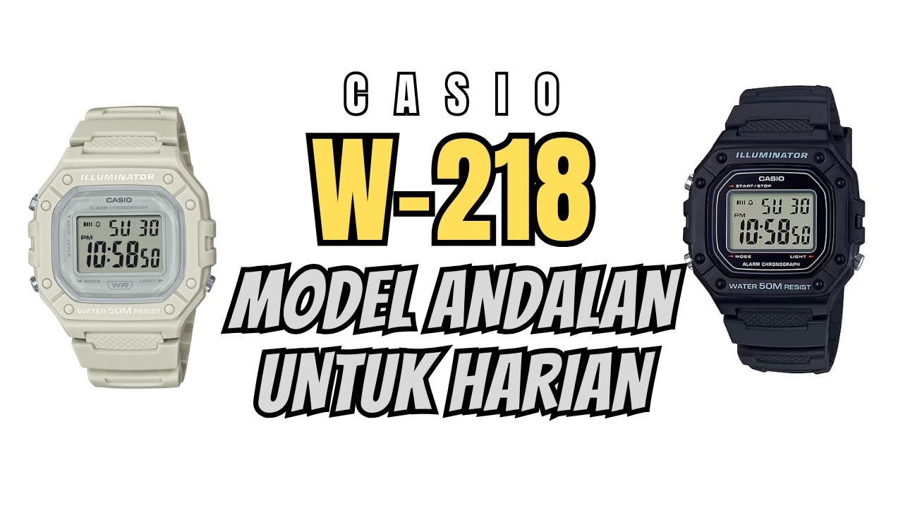 Review Casio W218, Jam Digital Andalan untuk Harian W-218H / W-218HC