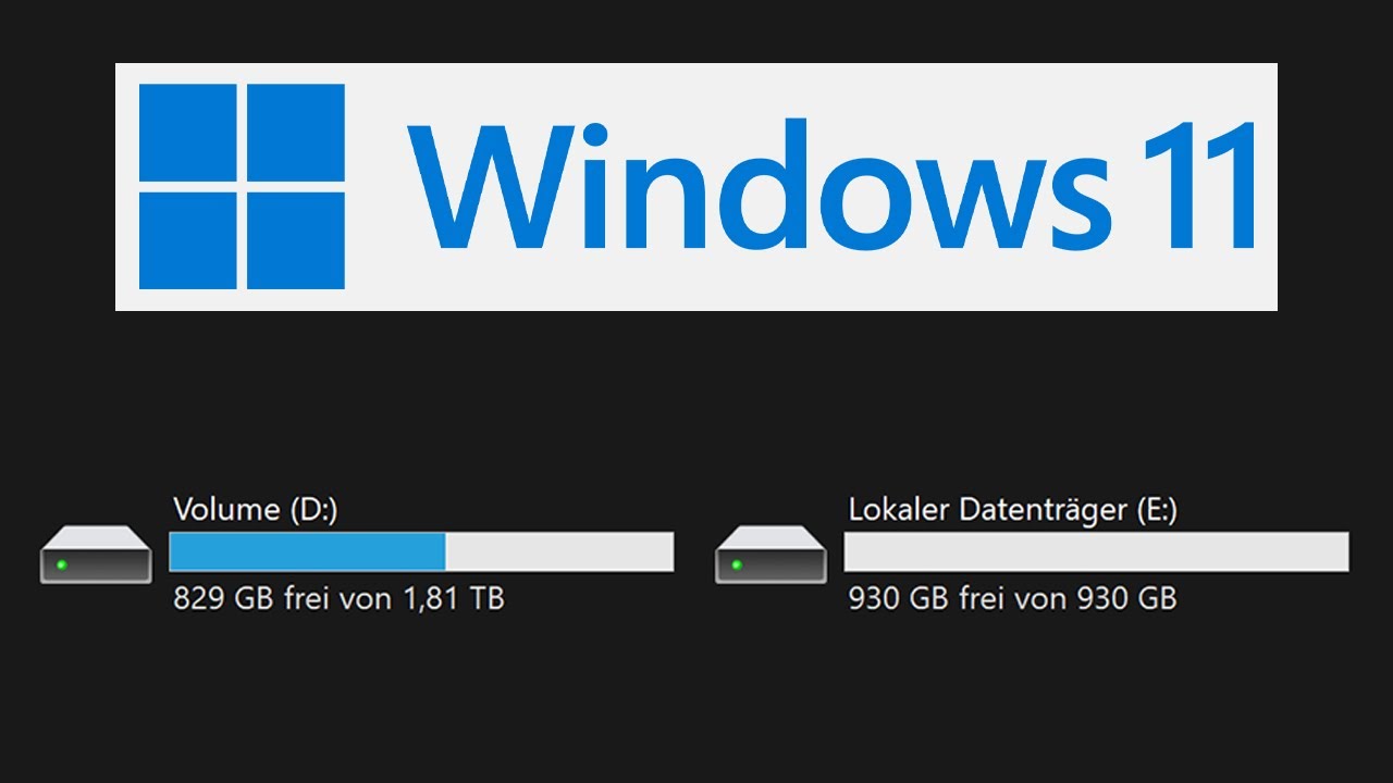 Windows 11 Partitionen erstellen f&uuml;r Ordner und Dateien