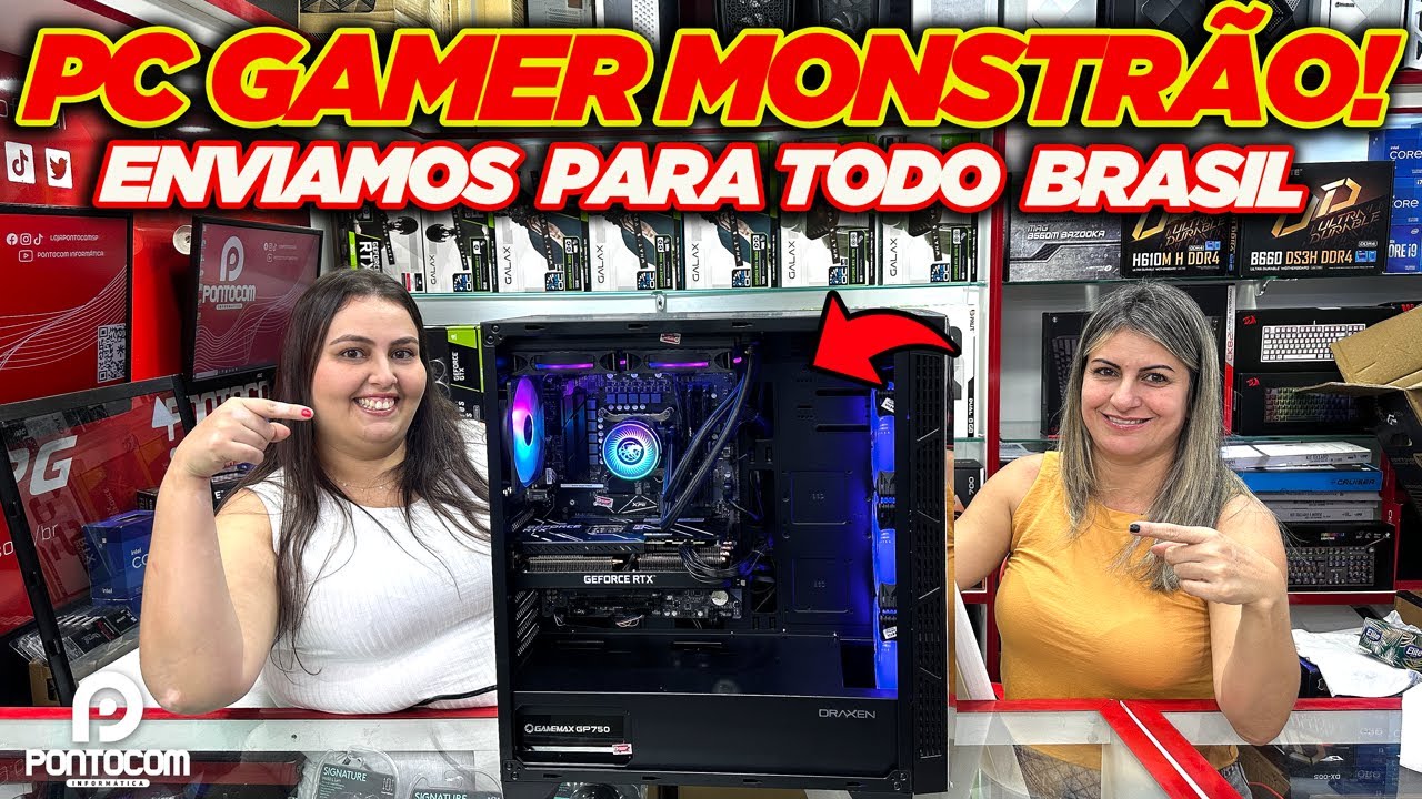 PC GAMER MONSTR&Atilde;O - ENVIAMOS PARA TODO BRASIL VEM PRA PONTOCOM INFORM&Aacute;TICA SANTA EFIG&Ecirc;NIA!