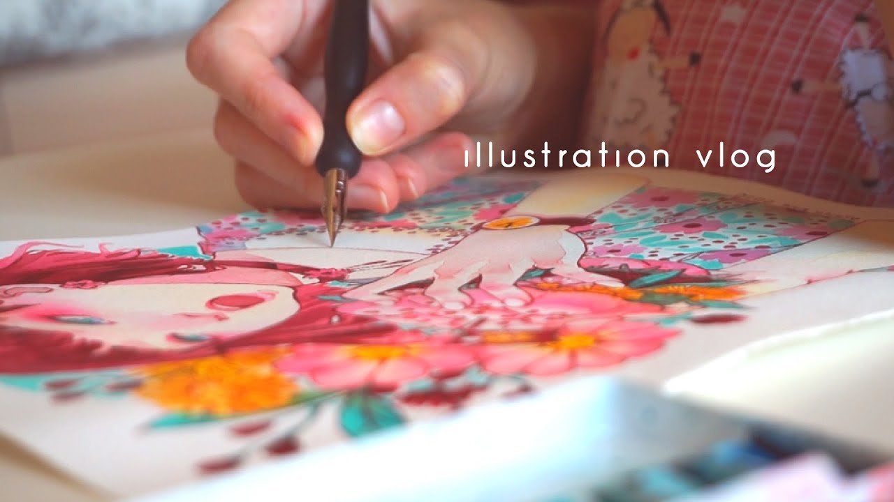 Illustration vlog - FLOWER BURGER