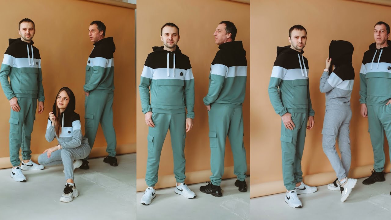 Костюм колорблок мужчины по выкройке Элины Патыковой
