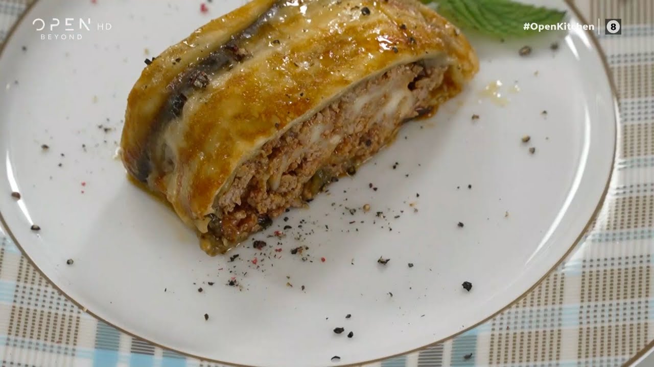 Συνταγή για ρολό κιμά με μελιτζάνες & μοτσαρέλα  | OPEN TV