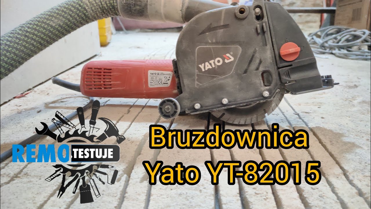 Bruzdownica Yato YT-82015 podczas pracy. Projekt dom 135 lat #remotestuje #bruzdownica #yato