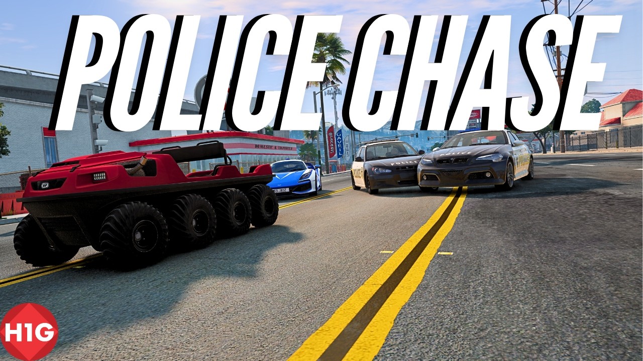 I Tried Escaping the Police in BEAMNG… It Got Insane!