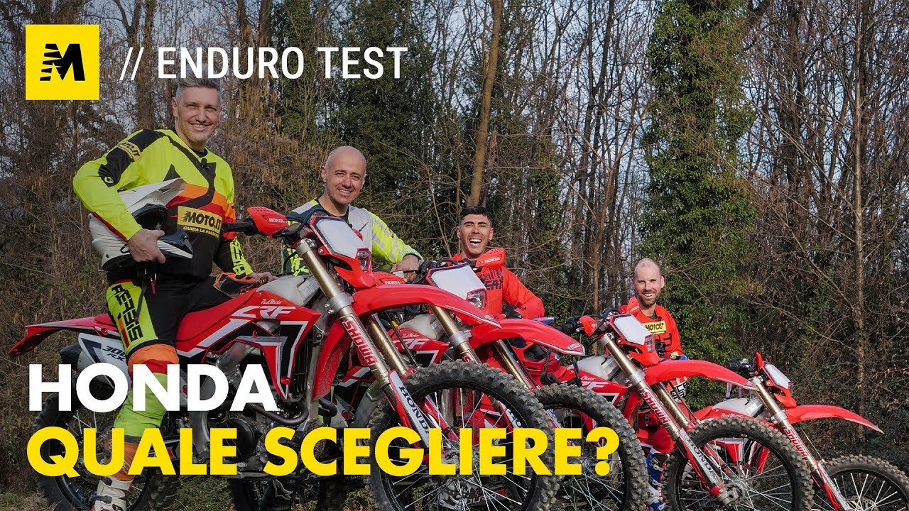 Honda CRF Enduro TEST 250, 300, 400, 450: quale scegliere???