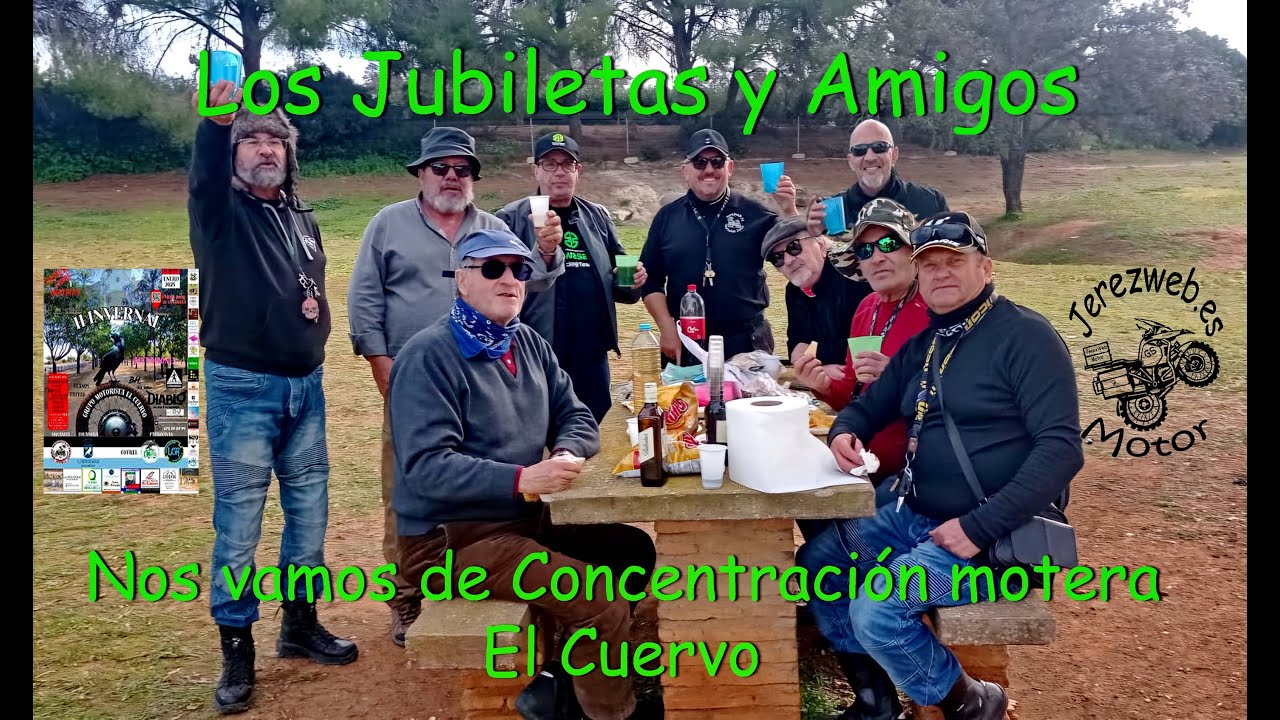 Nueva ruta con los Jubiletas, Concentración el Cuervo (Sevilla)
