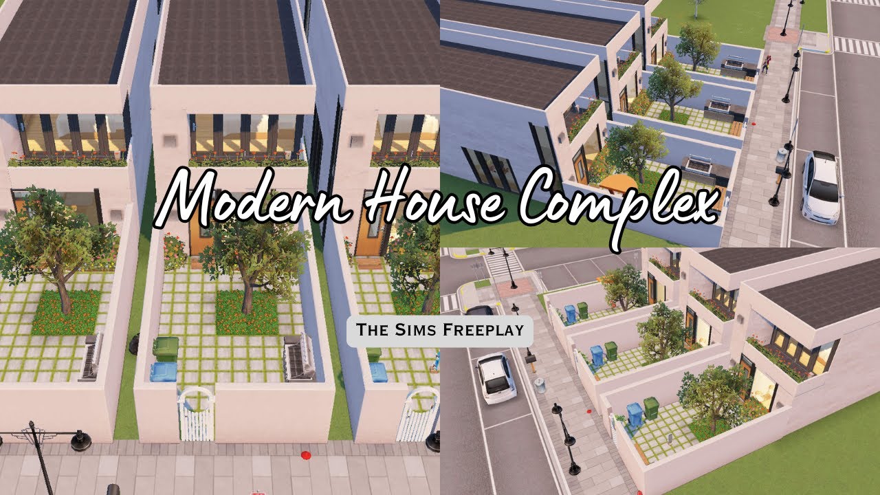 The Sims Freeplay | Modern House Complex | Speed Build | House Tour | Simspirational