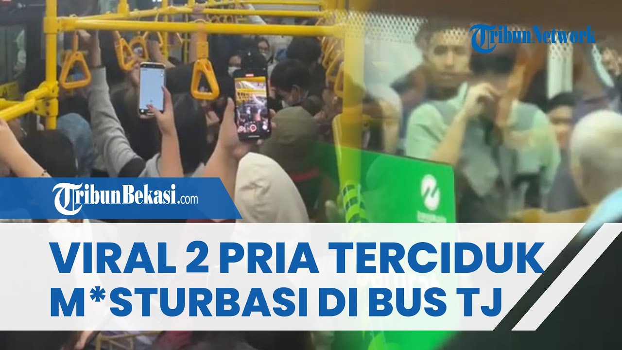 VIRAL AKSI ASUSILA! 2 Pria Terciduk Melakukan Tindakan Tidak Senonoh di Dalam Bus Transjakarta