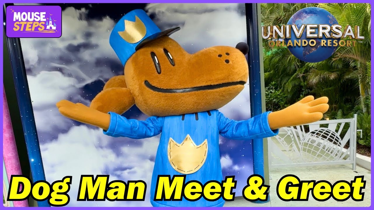 We Meet Dog Man at Universal Orlando Resort - DreamWorks Land