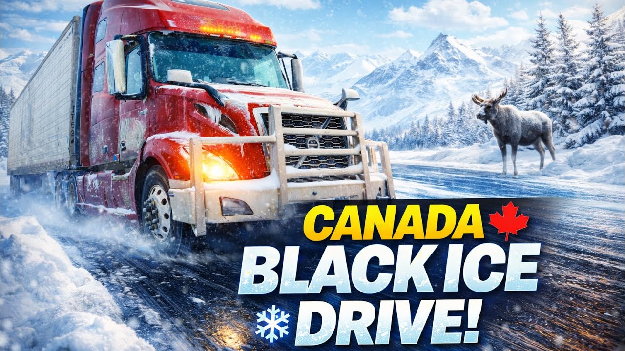 Black Ice Pe Truck Driving 😱 | Snowstorm Ke Baad Sabse Risky Drive