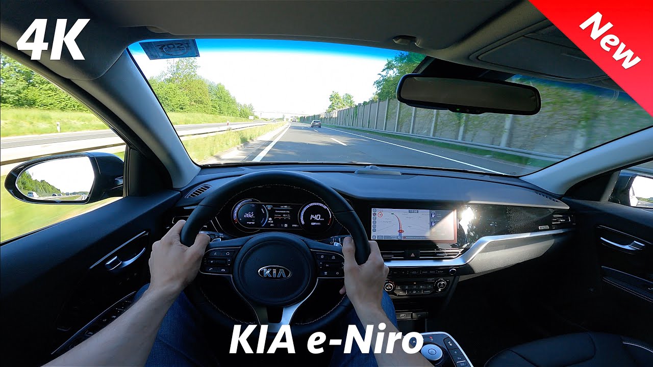 KIA e-Niro 2021 - тест-драйв POV в 4K | 150 кВт - 204 л.