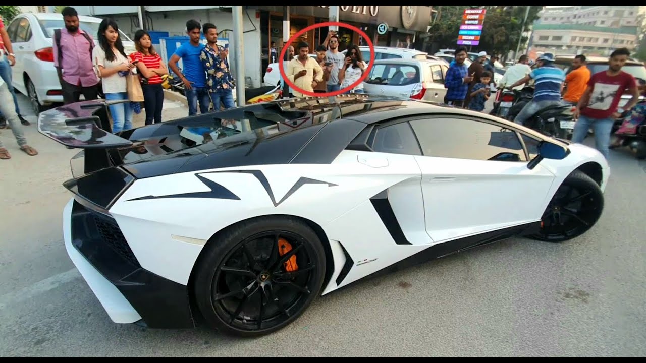 Only Lamborghini Aventador w/ SV Kit Reactions in INDIA(Hyderabad)!!!