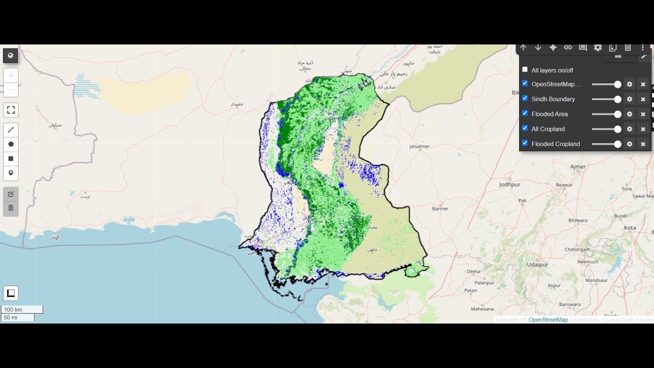 🚨 Flood Impact on Agriculture in Pakistan: Satellite-Based Assessment Using Google Earth Engine