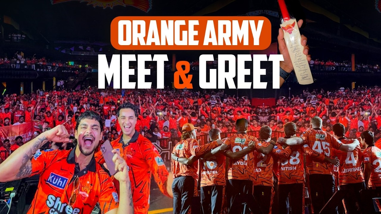 Встреча с болельщиками SRH в 2026 году 🔥 Оранжевая армия с игроками Sunrisers Hyderabad | Видеобл...