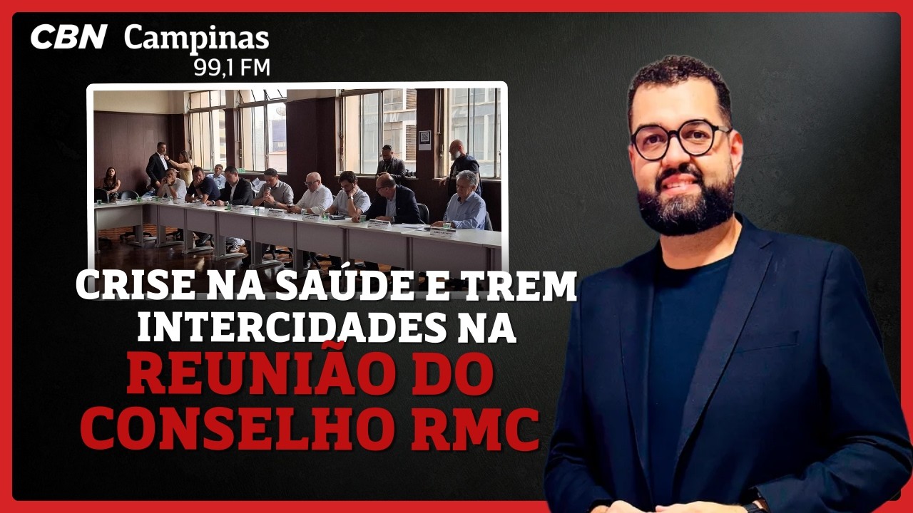 Conselho RMC discute crise na saúde e trem intercidades | CAFÉ COM POLÍTICA