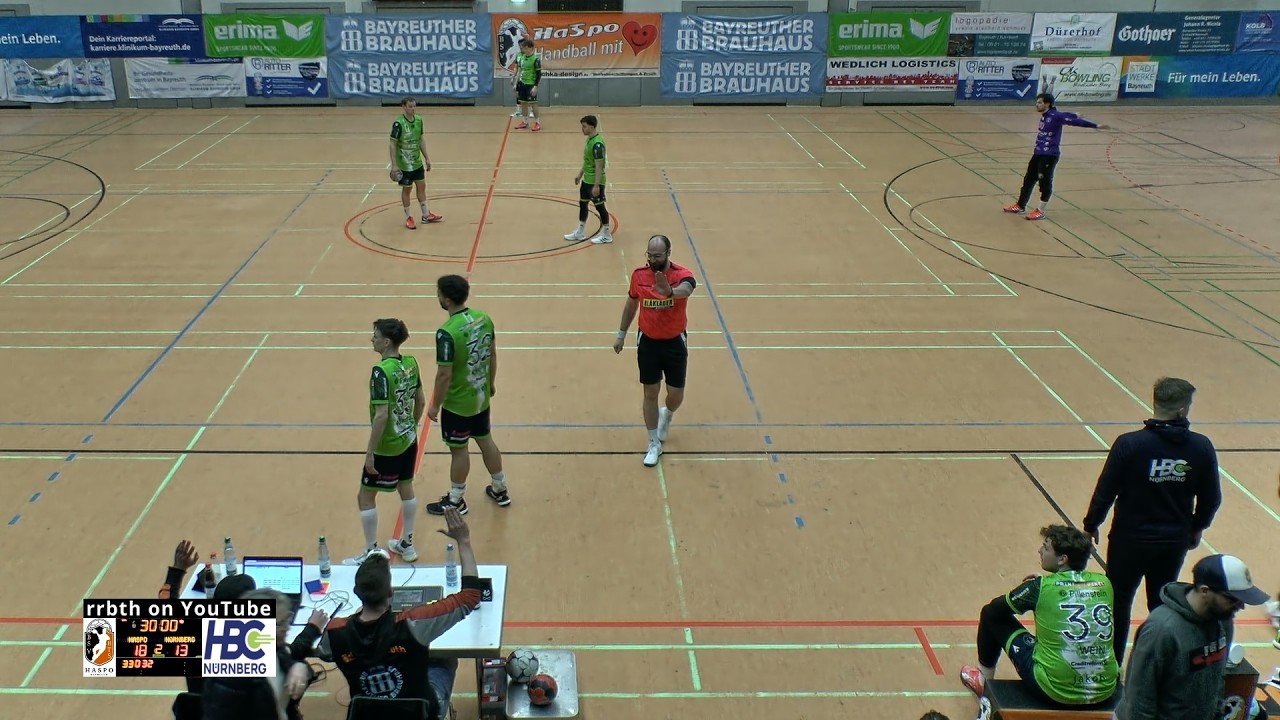 HaSpo Bayreuth – HBC Nürnberg, 20. bis 38. Spielminute  (2026-03-07, RL, H1)