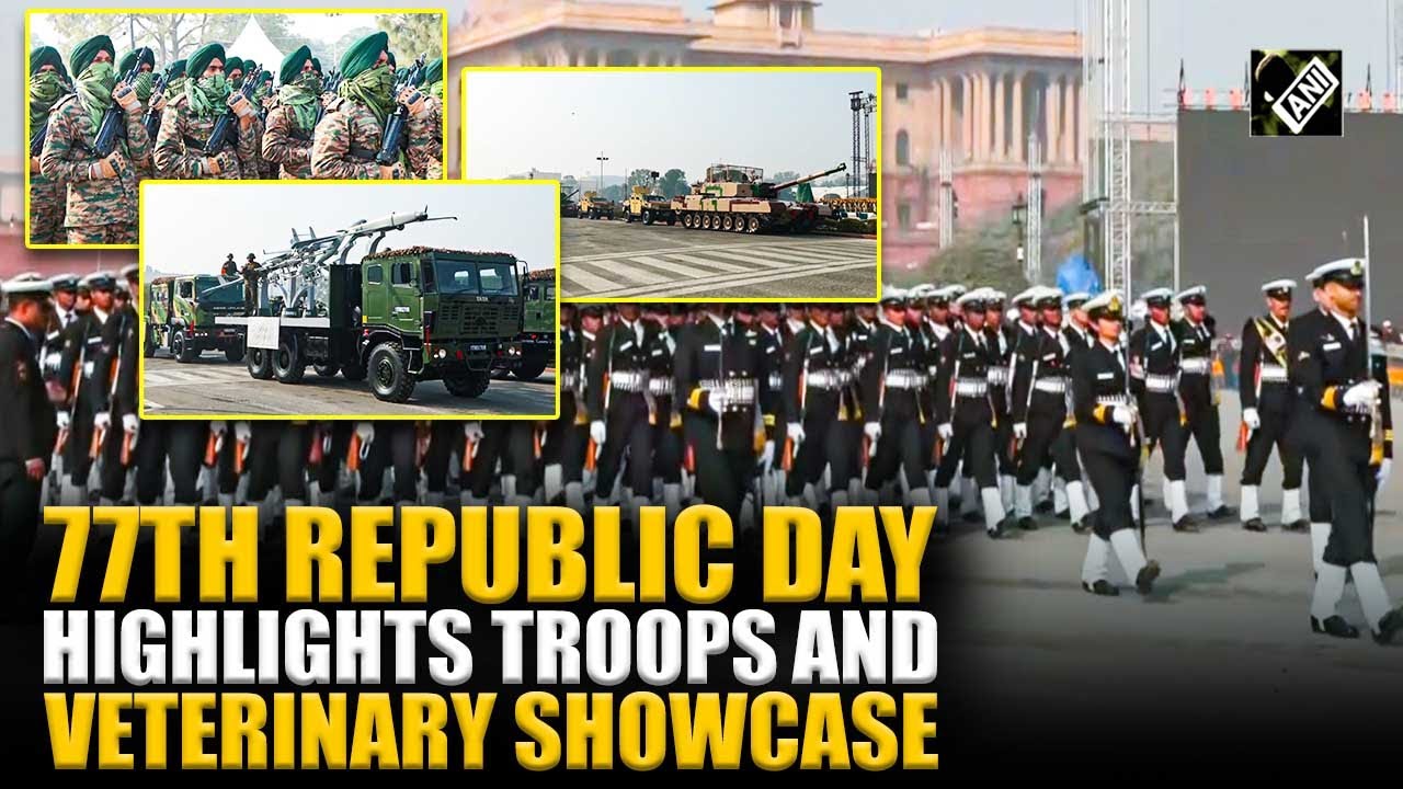 India’s 77th Republic Day parade debuts Bhairav Commandos, phased battle array, and rare animals