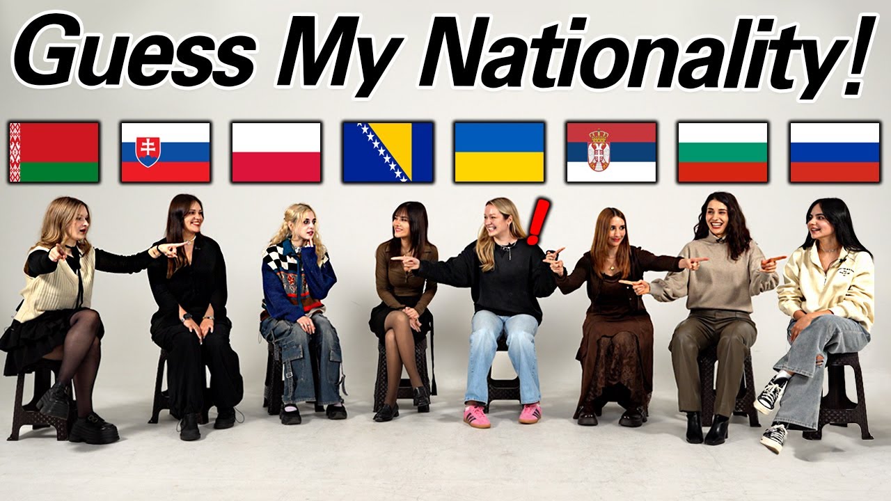 8 славян Угадайте национальность друг друга! Угадайте язык!!