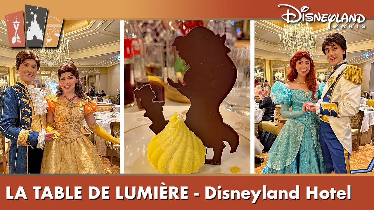 🌹 La Table de Lumière at the Disneyland Hotel   Diner with Disney Princesses 2024