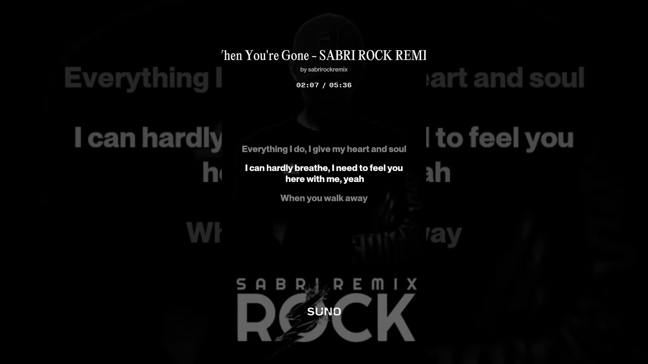 When You're Gone [V.2] 2026 - SABRI ROCK REMIX