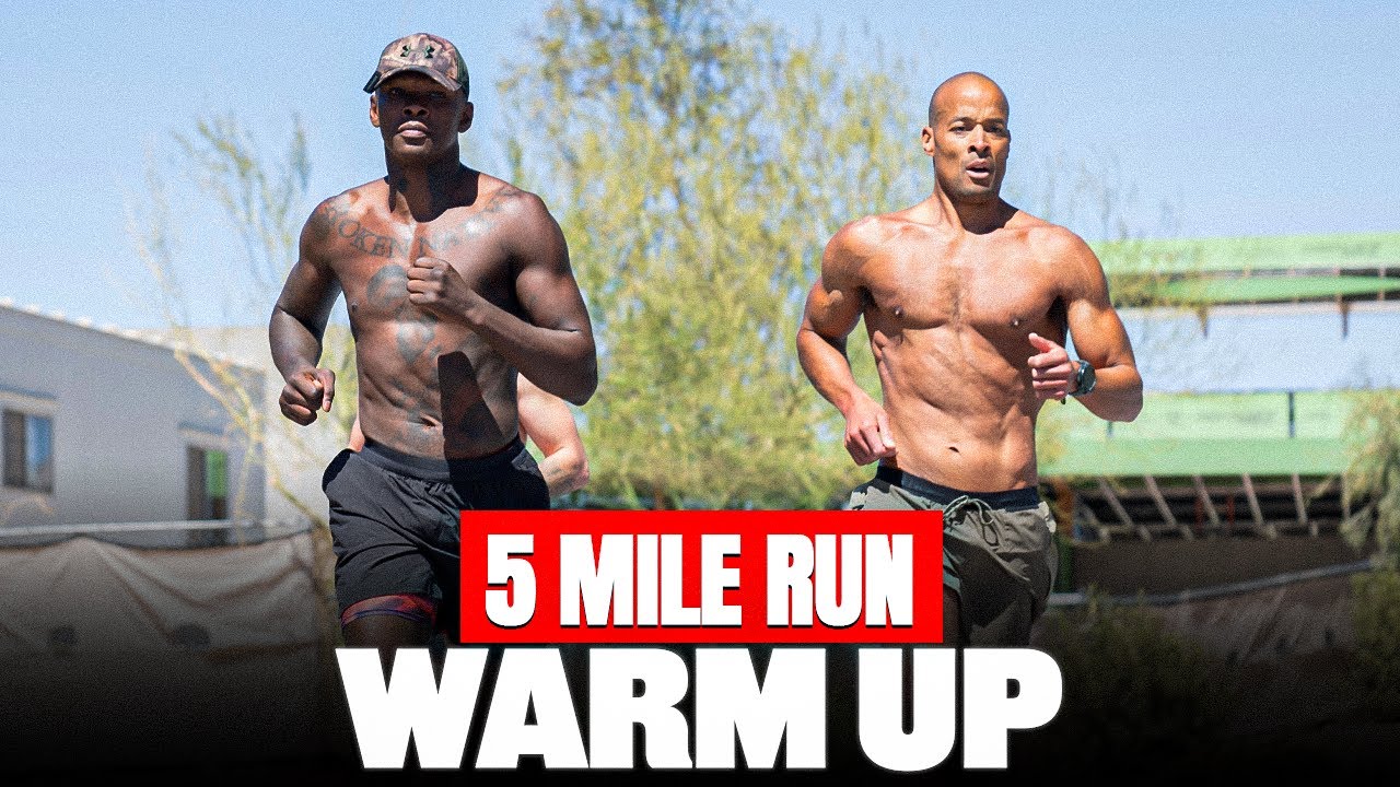 David Goggins Takes Israel Adesanya Through 5 Mile Warm Up Run & Talks Ultramarathon Mindset