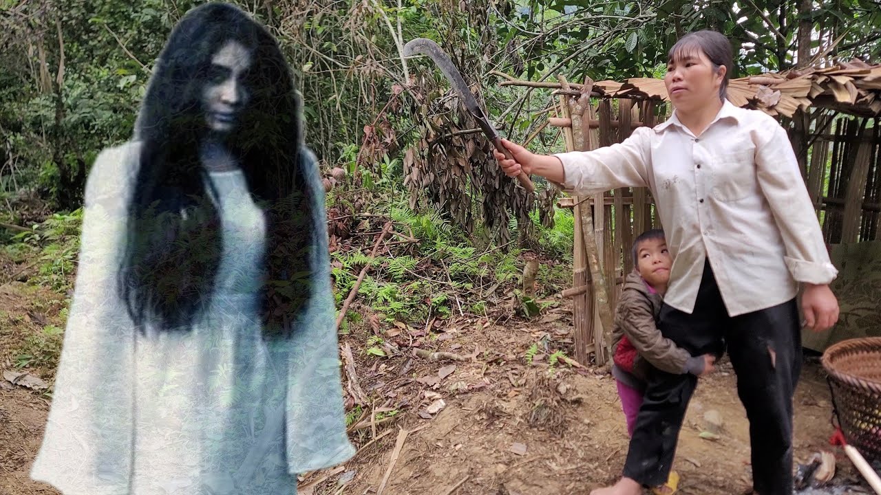 Terrified about the female ghost that always attacks single mothers - Picking vegetables to sell