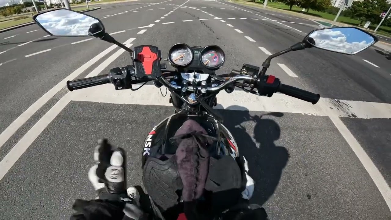 Minsk D4 125 Тестовый выезд по району / Покатушки на Минск Д4 125
