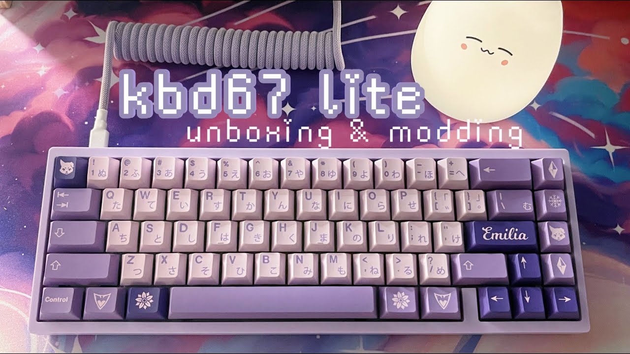 ღ kbd67 lite r4 ღ | unboxing & modding | ft. frost witch keycaps