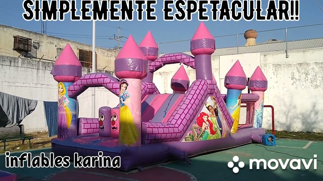 INFLABLE DE PRINCESAS SECO EN 3D --INFLABLES KARINA 
