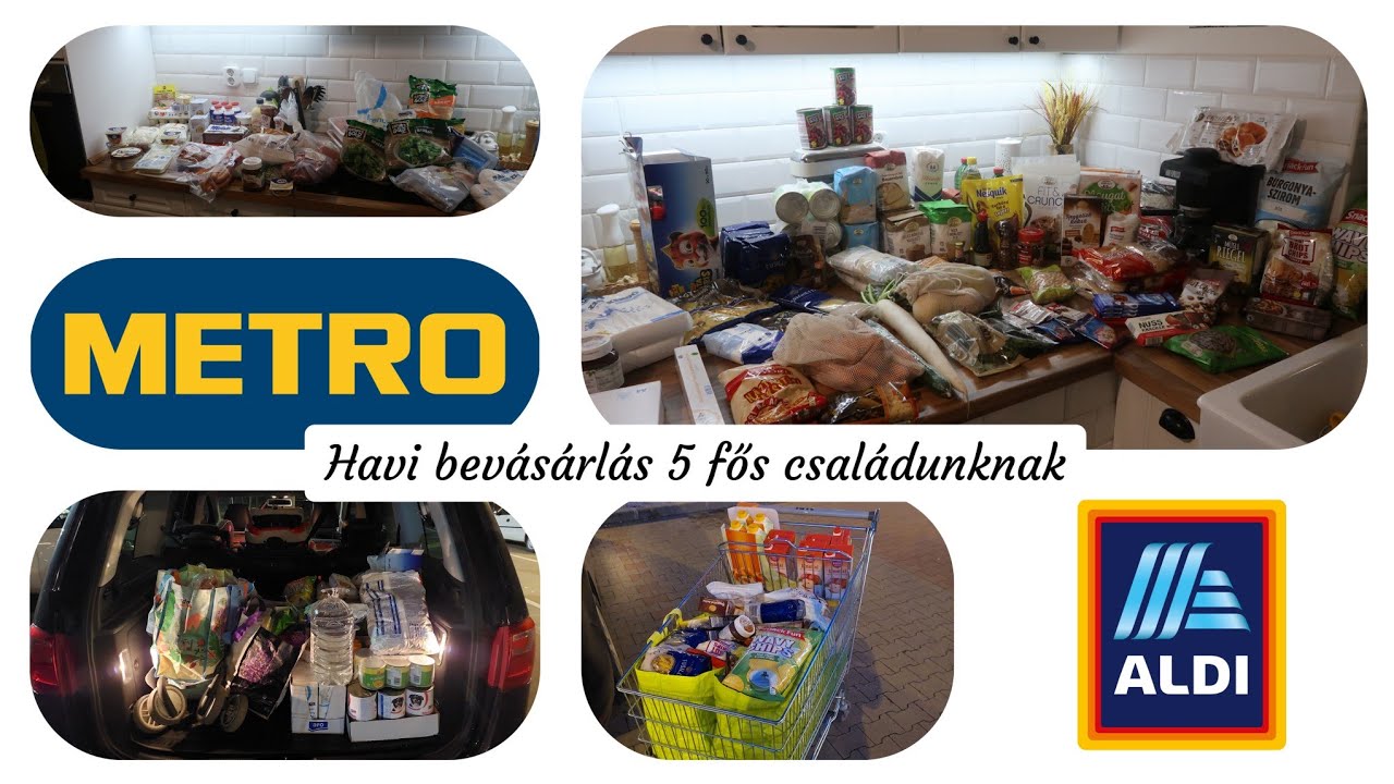 Havi bevásárlás és két heti menü terv 5 fős családunknak '23 november / Aldi, Metro haul
