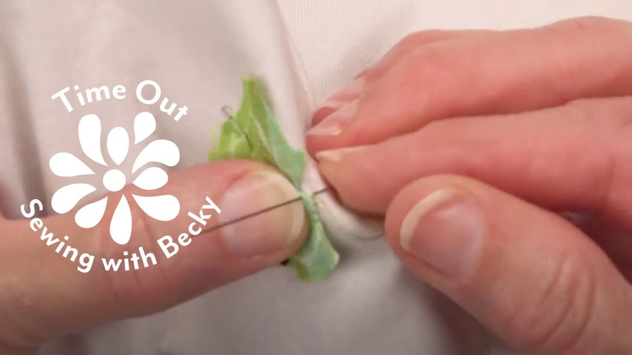 Time Out — Sewing with Becky — Applique Tiny Leaves