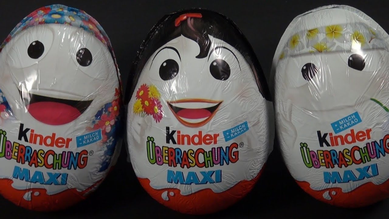 3 x Kinder MAXI EI [ Baby Looney Tunes ] [Special Edition] (Kinder Surprise Maxi Egg)