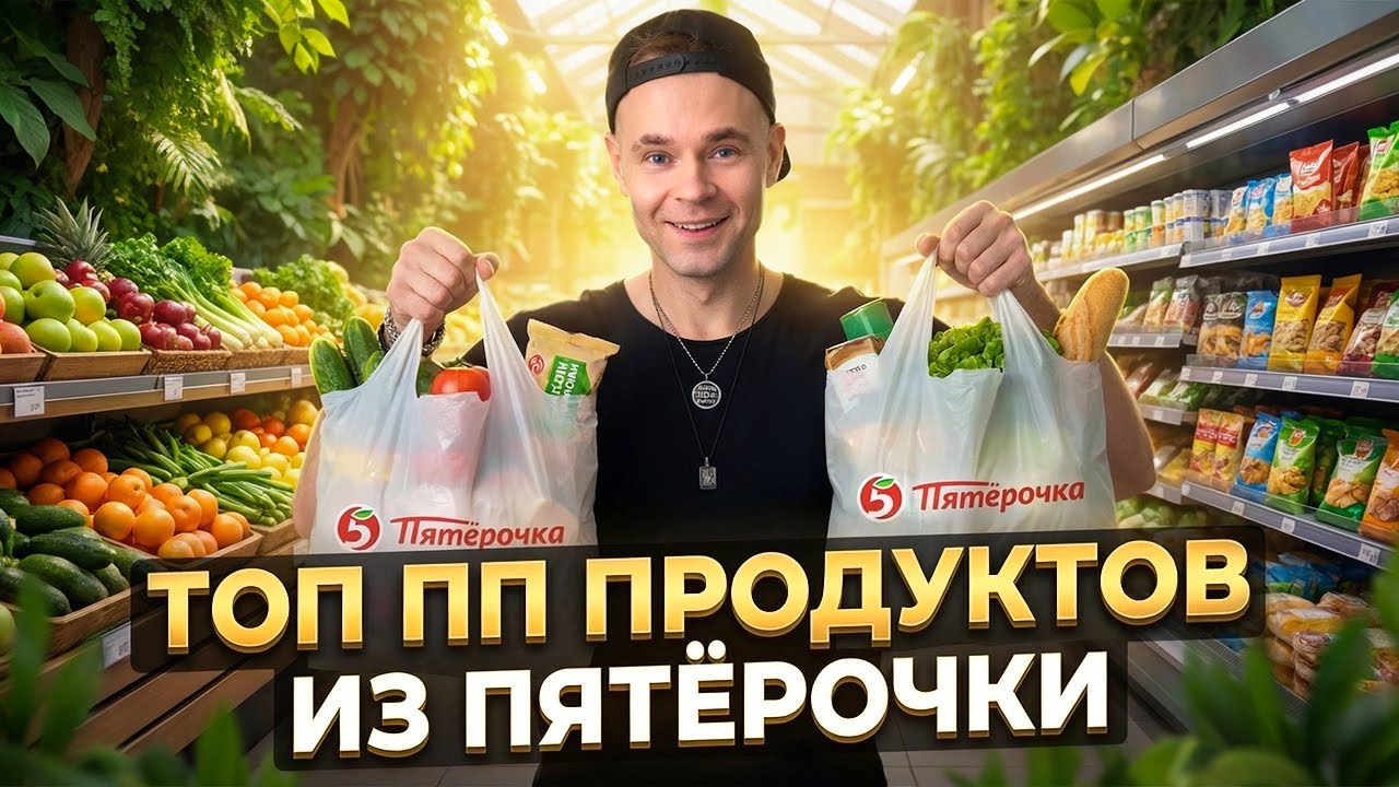 ТОП полезных продуктов из Пятёрочки для похудения.  ПП продукты на неделю за 2000 рублей