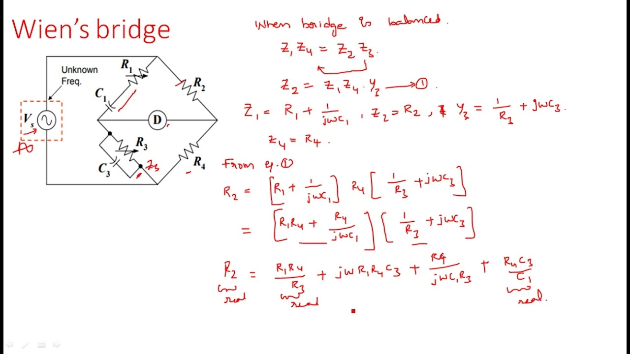 Wien's bridge | Frequency Measurement | Electrical Instruments ( EIM ) | Lec - 54