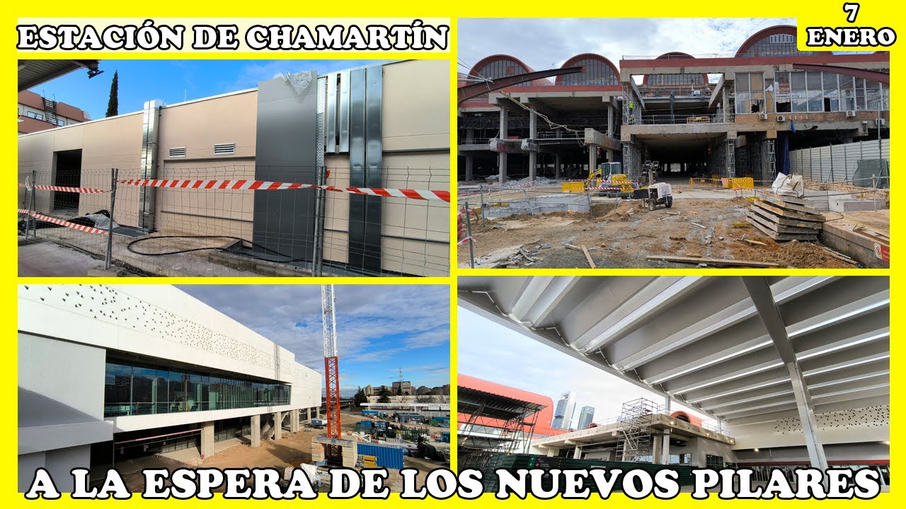🚧 PILARES A LA ESPERA: SIN GRANDES AVANCES EN LAS OBRAS | ESTACIÓN CHAMARTÍN | 7 ENERO 2025 🚧