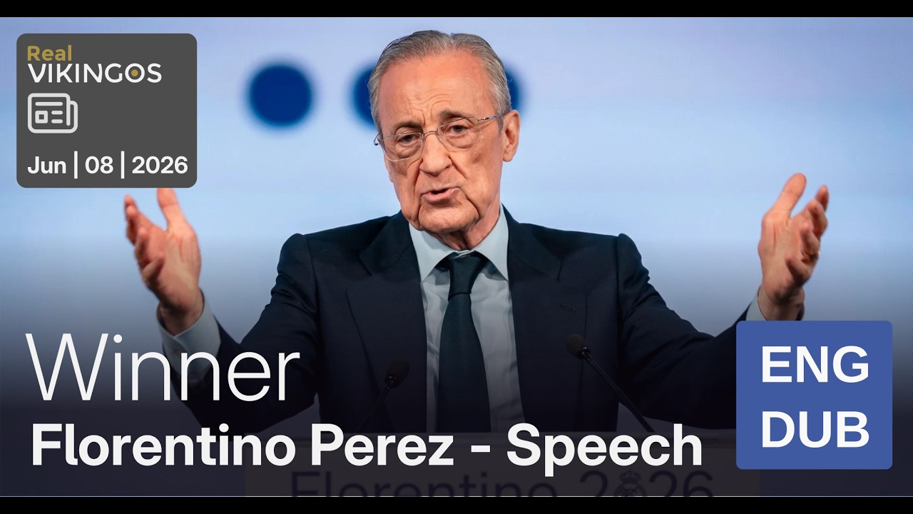 Florentino Perez Victory Speech After Winning Real Madrid Elections (65% of the Vote) | English Dub