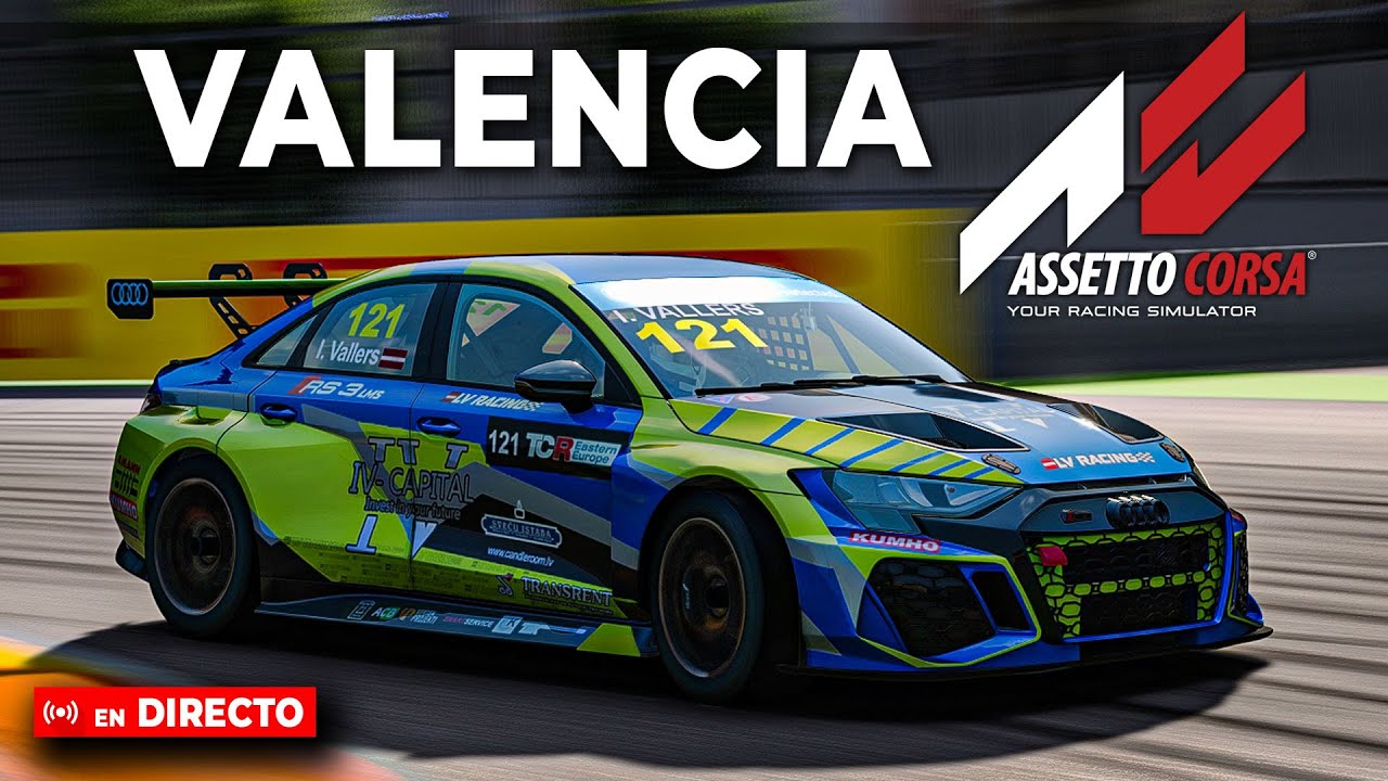 Directo🔴Carreras en VALENCIA en ASSETTO CORSA (y Formulas en iRacing)
