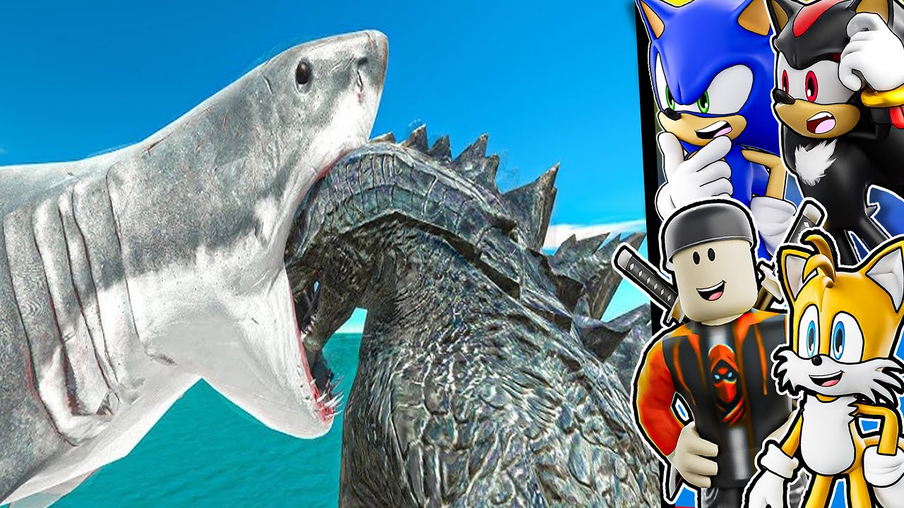 GIANT Shark Pool Trap VS Godzilla in ARBS...(Reaction)