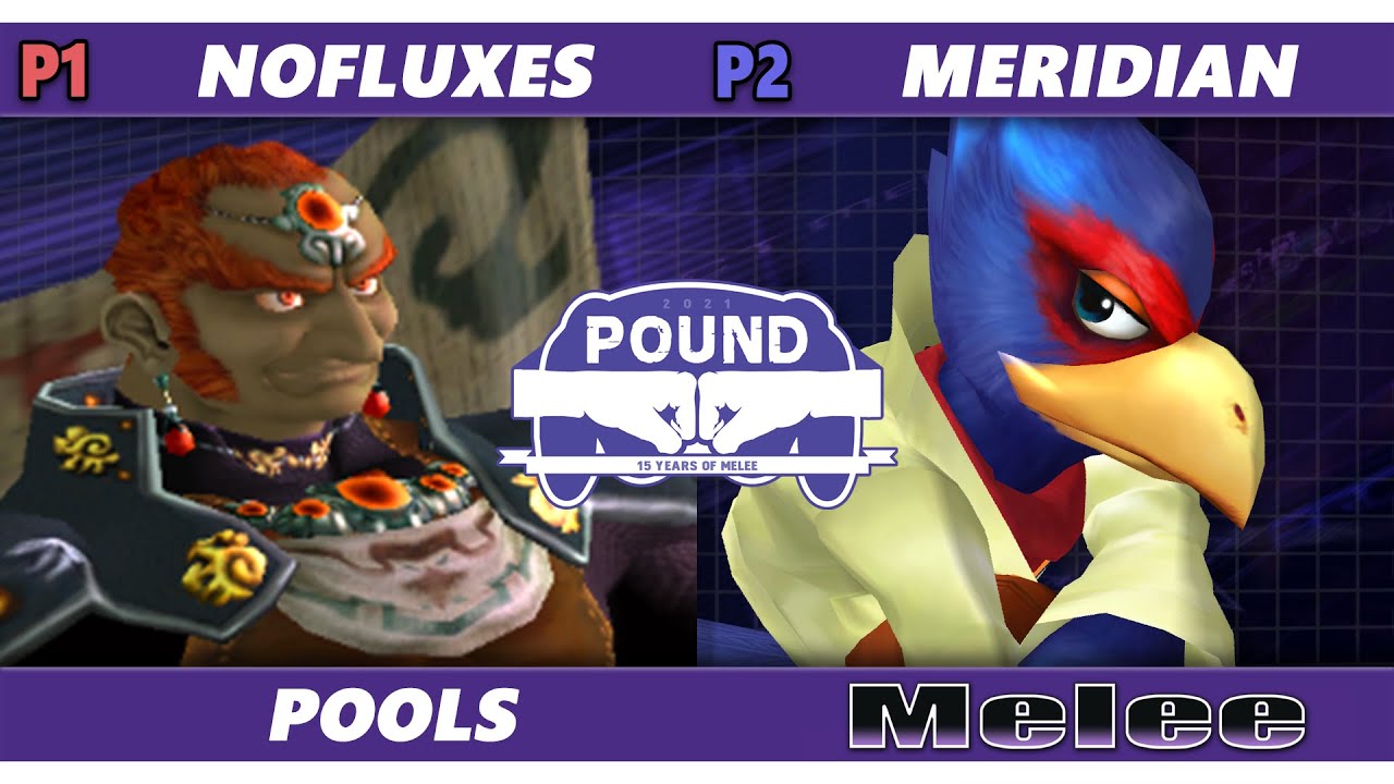 Pound 2021 - NoFluxes (Ganondorf) Vs. Meridian (Falco) SSBM Melee Tournament