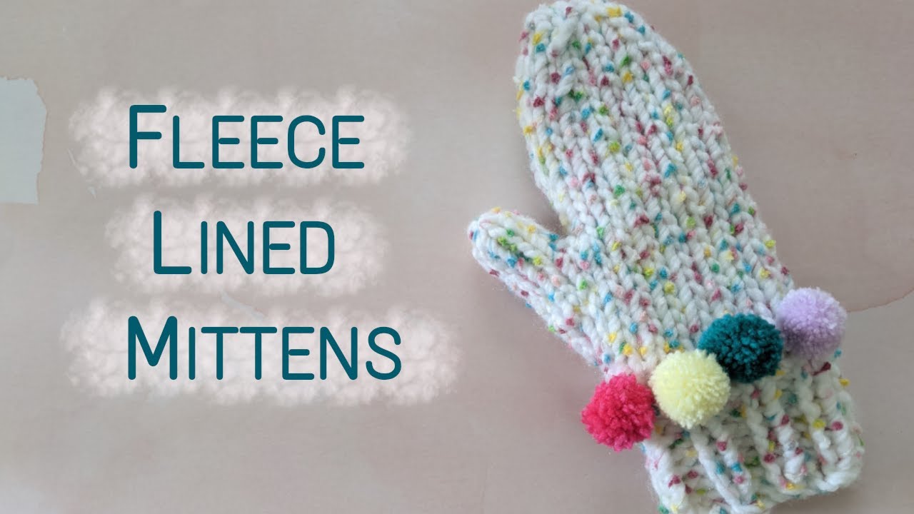 DIY Fleece Lined Mittens | How to Add a Fleece Lining | Knitting House Square