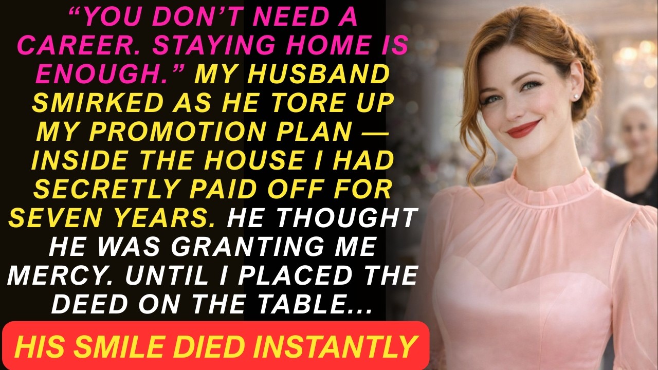 My husband said, “You don’t need a career”—he didn’t know whose name was on the deed.