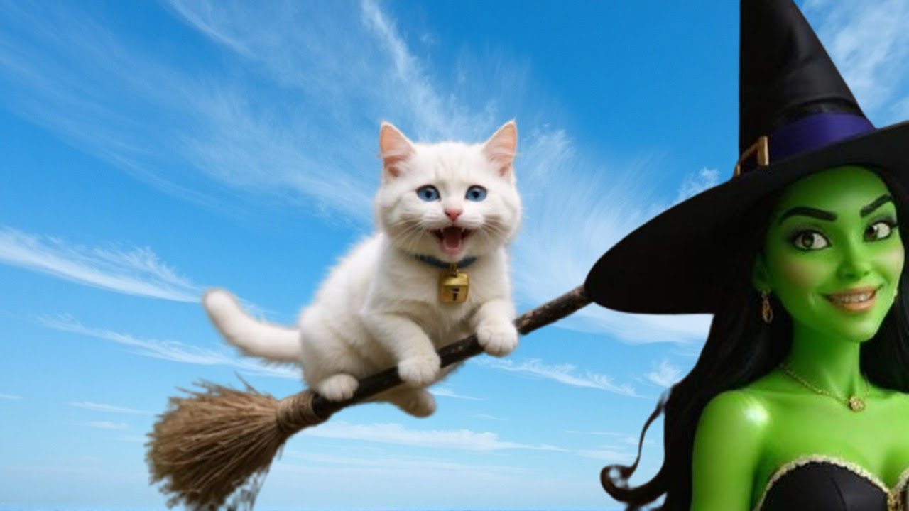 Why the Kitten Steals the Witch's Broom?