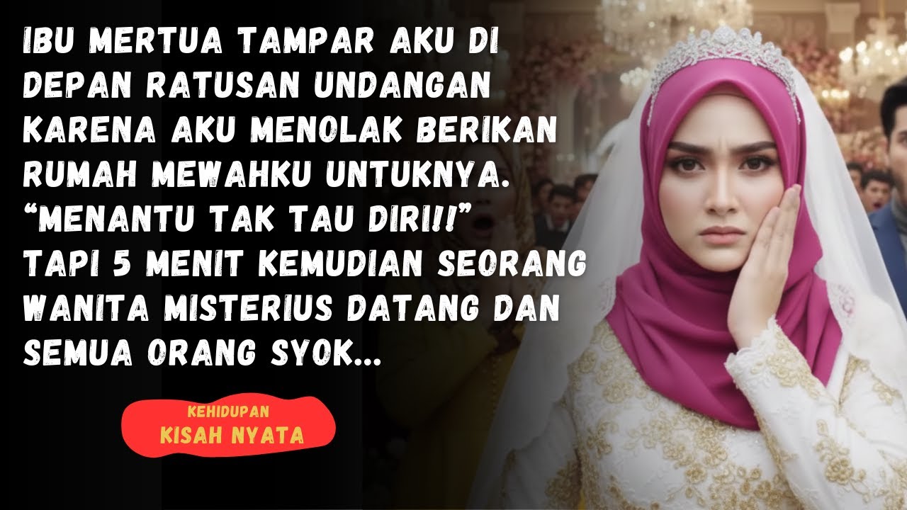 MERTUAKU MENAMPARKU DIDEPAN RATUSAN TAMU UNDANGAN - TAPI 5 MENIT KEMUDIAN WANITA MISTERIUS DATANG...