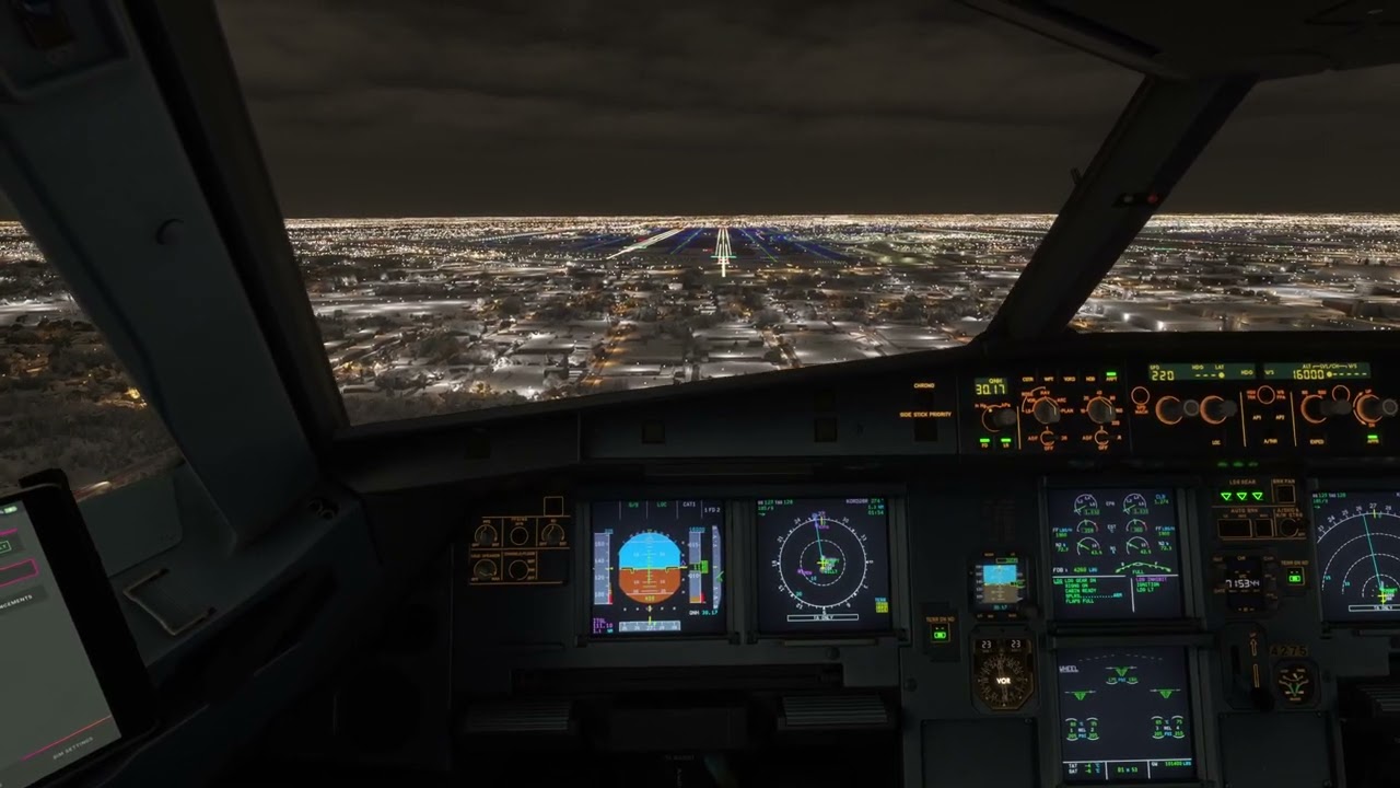 ILS Hand-Landing Practice at #KORD in Fenix A320 CEO