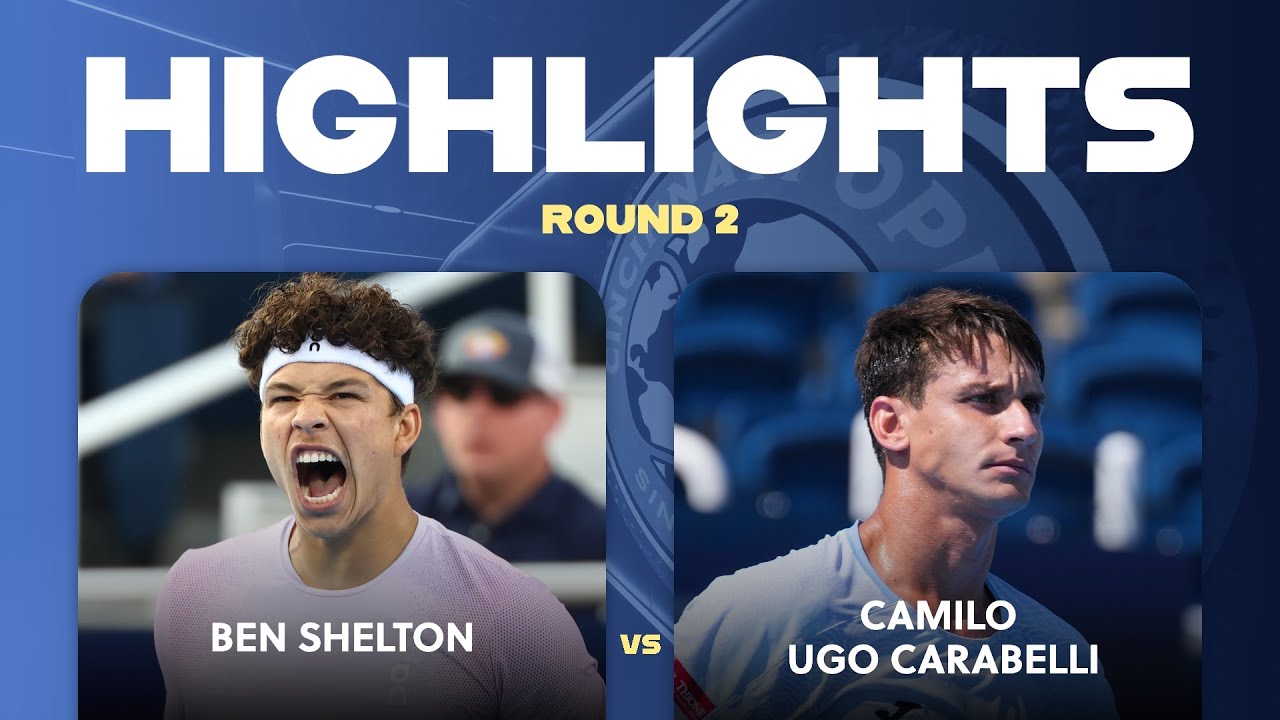 Shelton vs. Ugo Carabelli | Cincinnati Open | Round 2