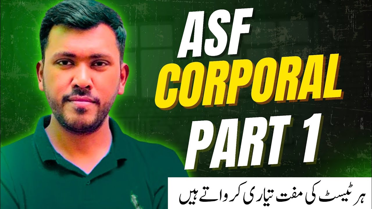 ASF corporal part 1 #whoiamacademy 